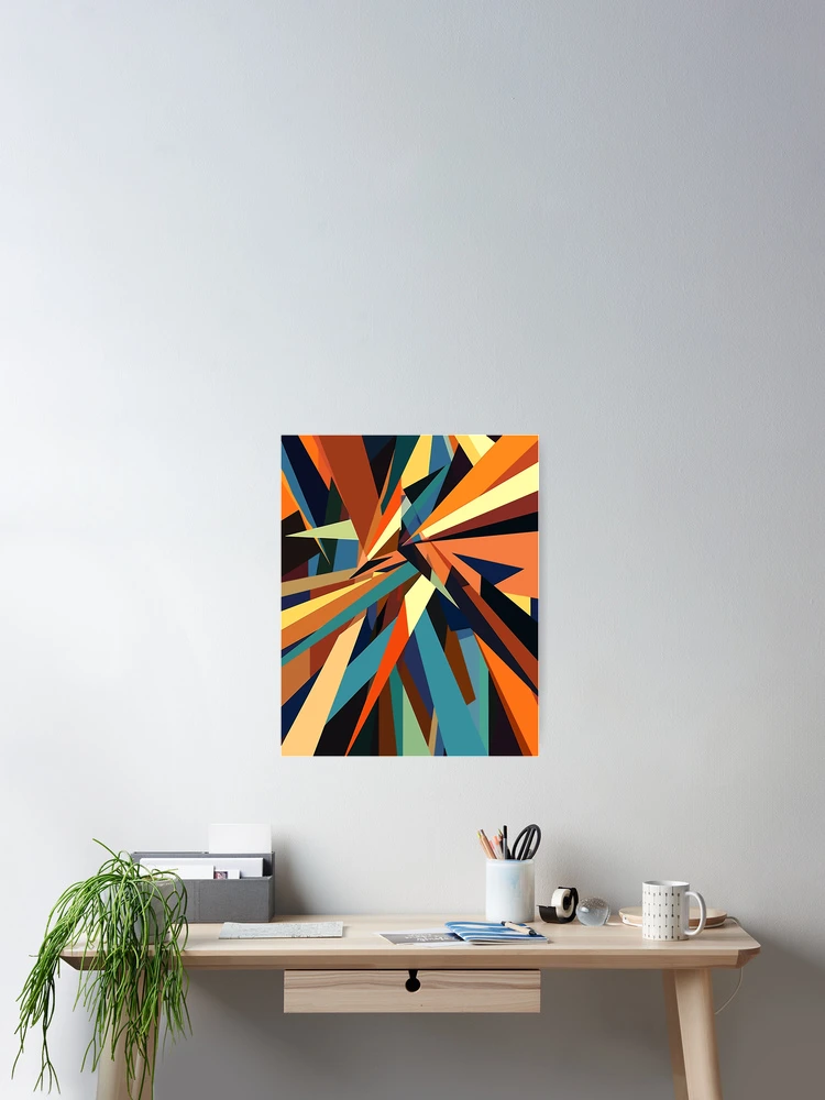 Thumbnail 2 of 3, Poster, Vector Rays designed and sold by oneeko.