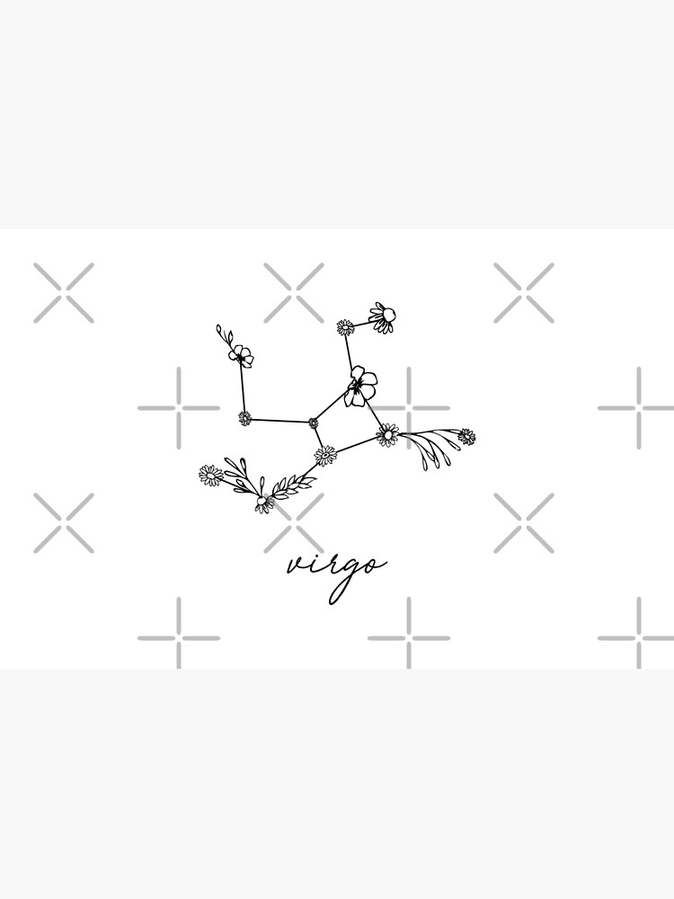 Virgo Zodiac Wildflower Constellation by aterkaderk