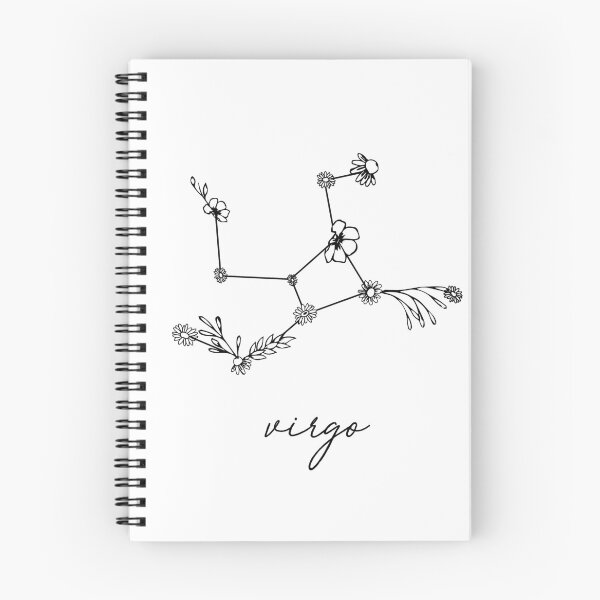 Item preview, Virgo Zodiac Wildflower Constellation designed and sold by aterkaderk.