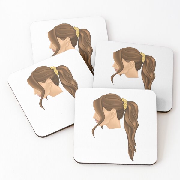 Item preview, Brown Haired Lady with a Yellow Scrunchie designed and sold by egehl.