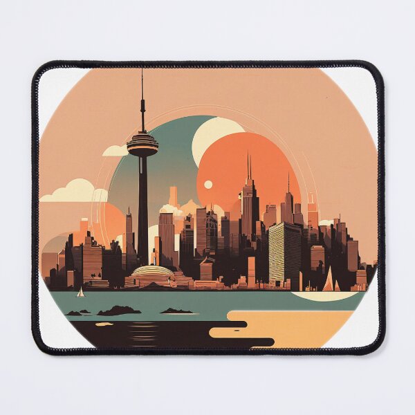 Item preview, Artsy Toronto ON Canada Skyline Sunset Horizon designed and sold by ImaginePrintsHQ.