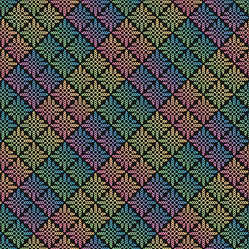 Artwork thumbnail, Spectral Ribbons Pattern by Cody Amorero