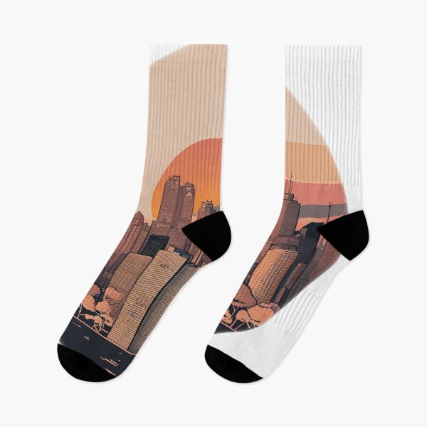 Item preview, Abstract Artistic Toronto ON Canada Skyline Sunset Horizon designed and sold by ImaginePrintsHQ.