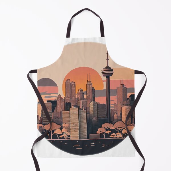 Item preview, Abstract Artistic Toronto ON Canada Skyline Sunset Horizon designed and sold by ImaginePrintsHQ.