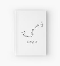 Scorpio Zodiac Wildflower Constellation Hardcover Journal