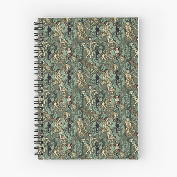 Item preview, Art Deco Zombie Pattern | Vintage Glamour Meets Undead Chic designed and sold by Retro-ArtDeco.