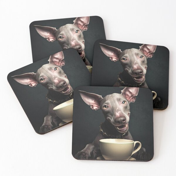 Item preview, Perky Pup: Adorable American Hairless Terrier Coffee Art for Caffeine Lovers  designed and sold by ClawedCreations.