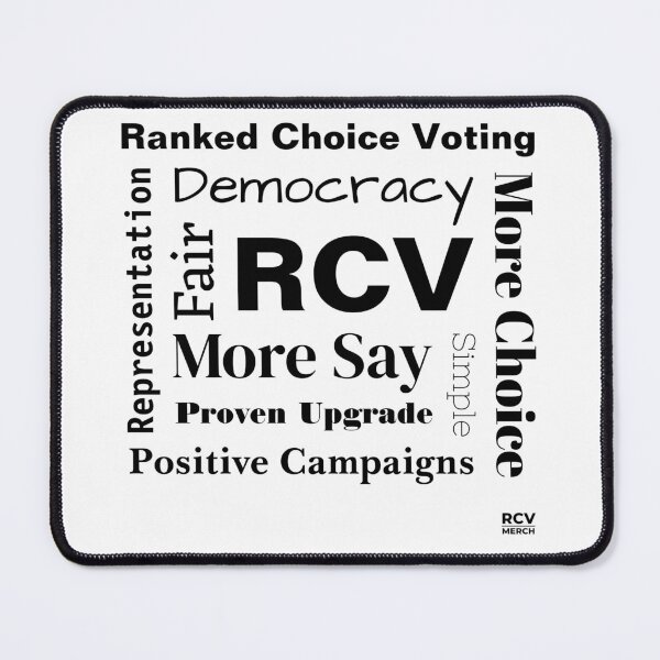 Item preview, Ranked Choice Voting words designed and sold by RCVMerch.
