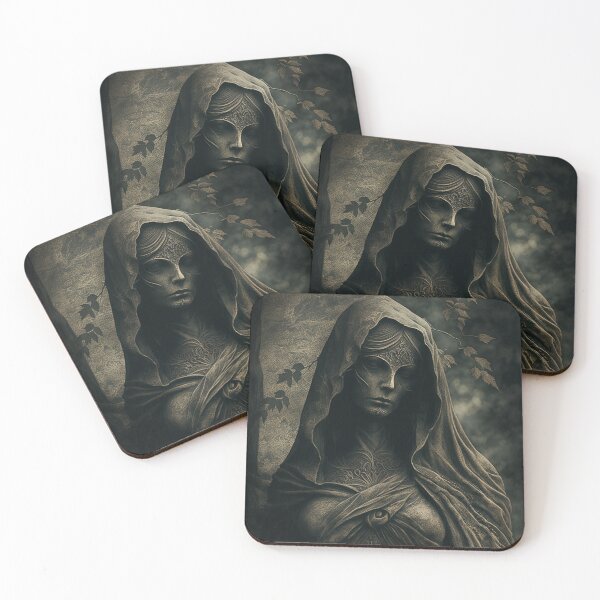 Item preview, "Ethereal Beauty - Brass Veiled Woman Statue" designed and sold by MedusaPrintArt.