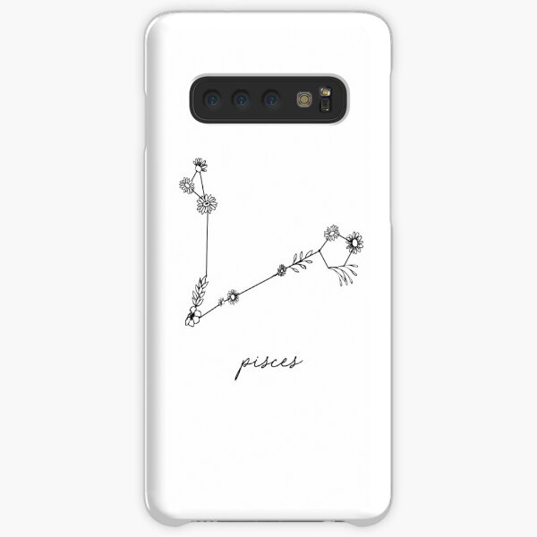 Pisces Zodiac Wildflower Constellation Samsung Galaxy Snap Case
