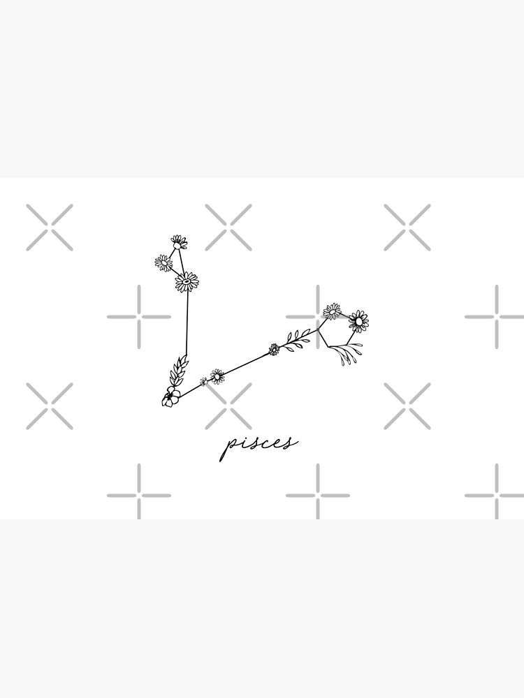 Pisces Zodiac Wildflower Constellation by aterkaderk