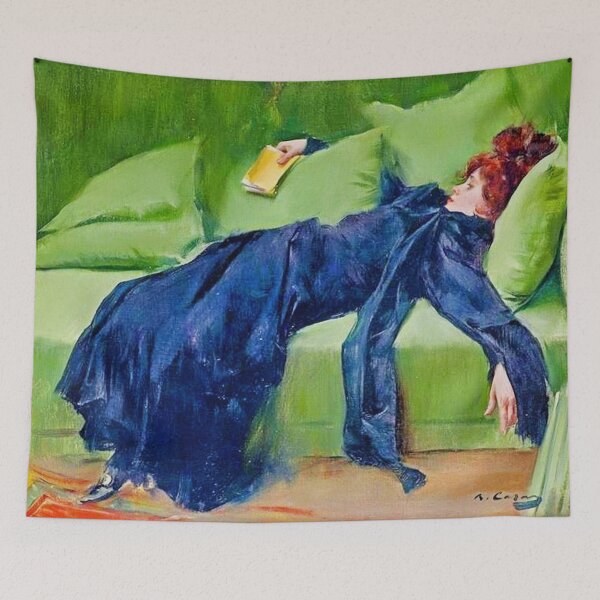 Item preview,  Decadent young woman. After the dance by  Ramon Casas [Made more vibrant] designed and sold by CristalleLisa.