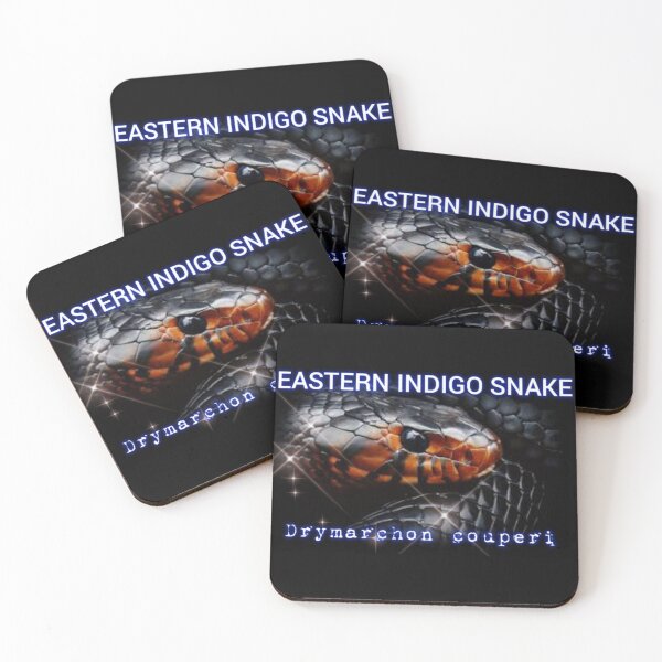 Item preview, Eastern Indigo Snake Drymarchon couperi  designed and sold by StrangeFetish.