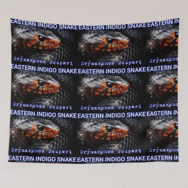 Item preview, Eastern Indigo Snake Drymarchon couperi  designed and sold by StrangeFetish.