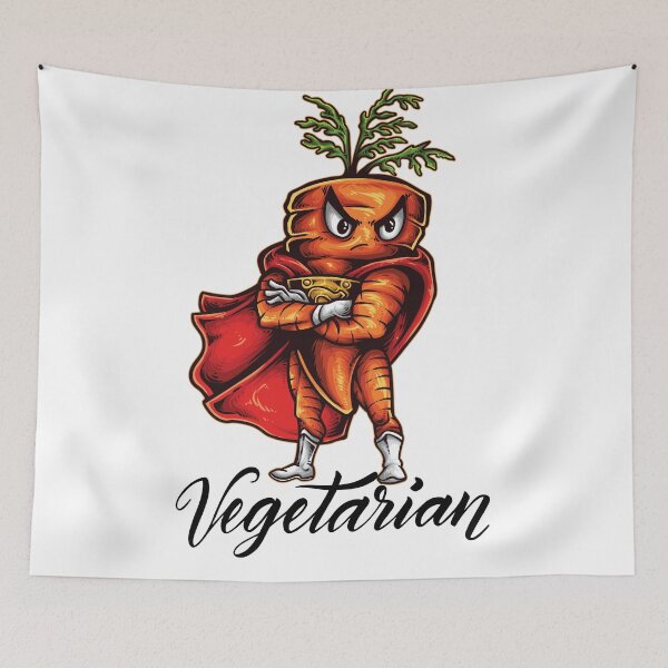 Item preview, Vegetarian Angry Carrot  Foodietoon I Love Vegetables designed and sold by ProjectX23.
