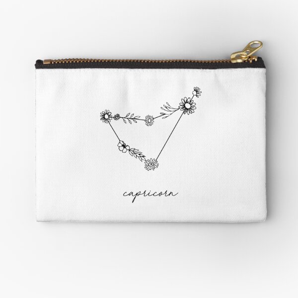 Item preview, Capricorn Zodiac Wildflower Constellation designed and sold by aterkaderk.