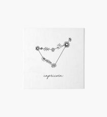 Capricorn Zodiac Wildflower Constellation Art Board