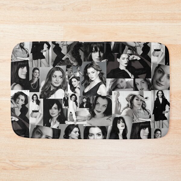 Item preview, Anne Hathaway Assorted Photo Collage - Black and White Aesthetics Version designed and sold by CollageHeaven.