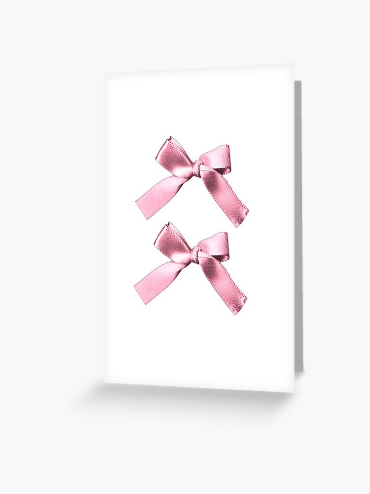 Coquette ribbon bows | Greeting Card