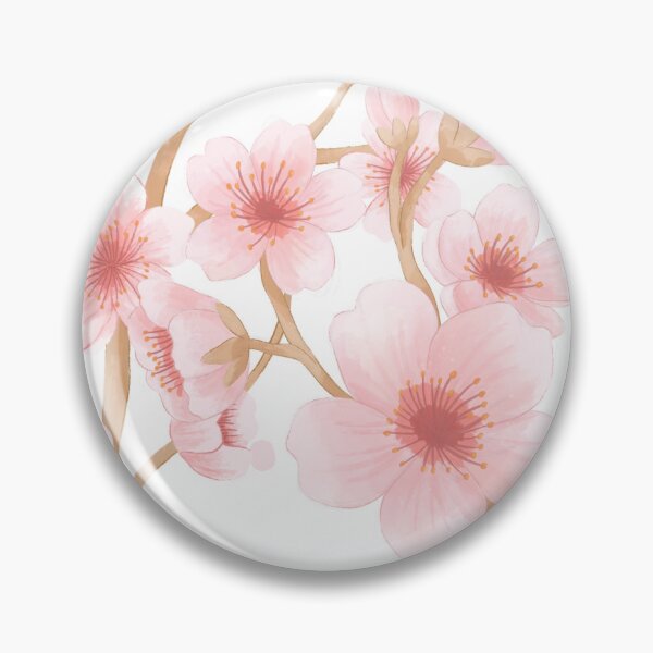Artikelvorschau, Rosa Kirschblüten-Aquarell-Blumenmuster romantisch weich zart entworfen und verkauft von Ching Teoh.