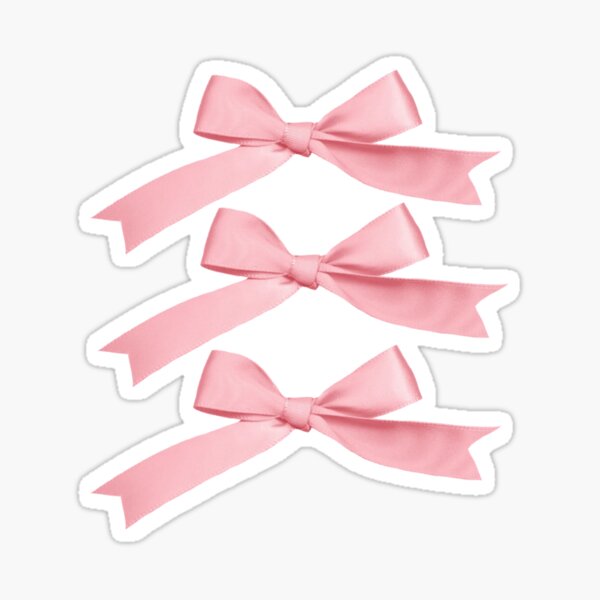 Coquette balletcore pink ribbon bow  Canvas Print for Sale by Pixiedrop