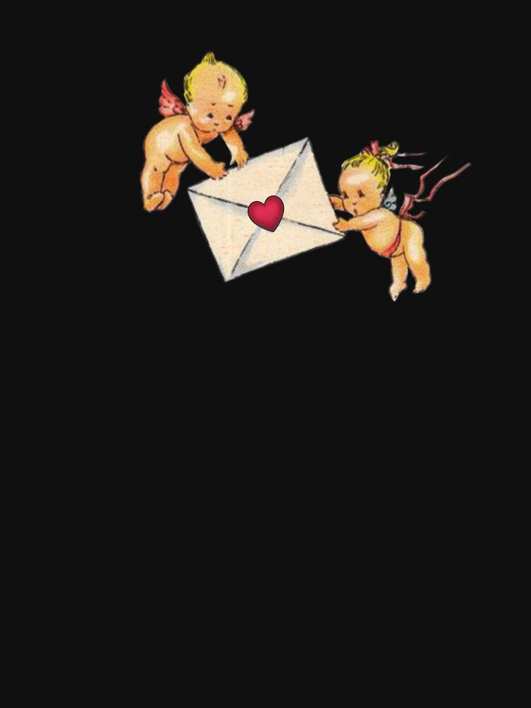 Thumbnail 7 von 7, Funktionsshirt, Coquette Vintage Cherub Liebesbrief designt und verkauft von Pixiedrop.
