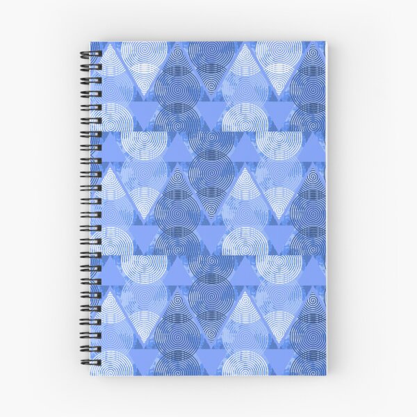 Item preview, Abstract ornament from blue triangles and spirals  designed and sold by Nata-V.