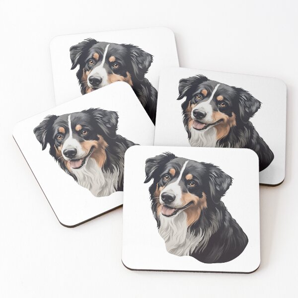 Item preview, Happy Black-Tri Australian Shepard designed and sold by HiddenPassions.
