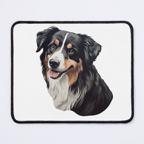 Item preview, Happy Black-Tri Australian Shepard designed and sold by HiddenPassions.