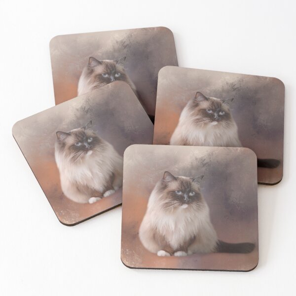 Item preview, Chocolate Point Ragdoll Cat 01 designed and sold by Elisabeth Lucas.