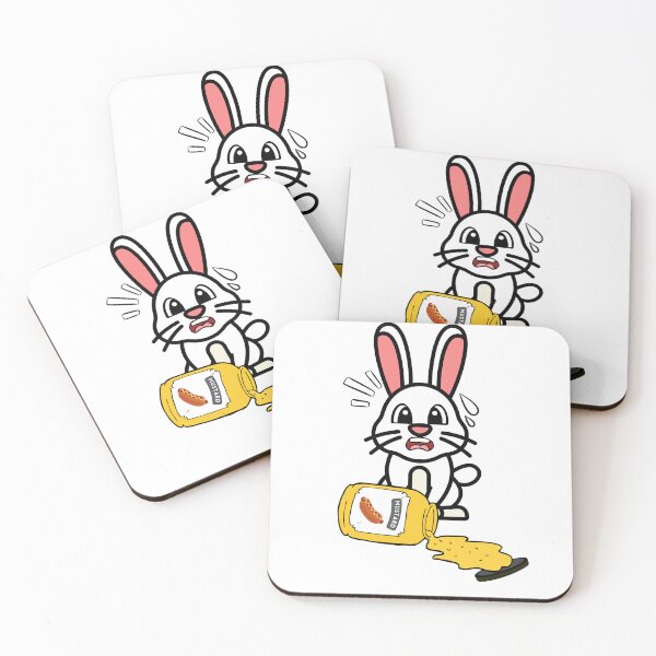 Item preview, Cute Bunny Spilled mustard  designed and sold by Pet Station.