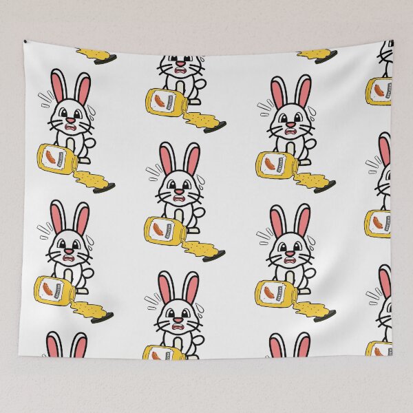 Item preview, Cute Bunny Spilled mustard  designed and sold by Pet Station.