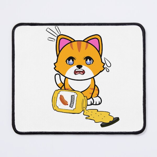 Item preview, Cute Orange Cat Spilled mustard designed and sold by Pet Station.