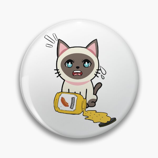 Item preview, Cute siamese cat Spilled mustard  designed and sold by Pet Station.