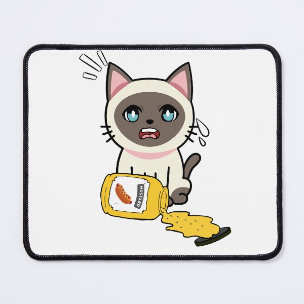 Item preview, Cute siamese cat Spilled mustard designed and sold by Pet Station.