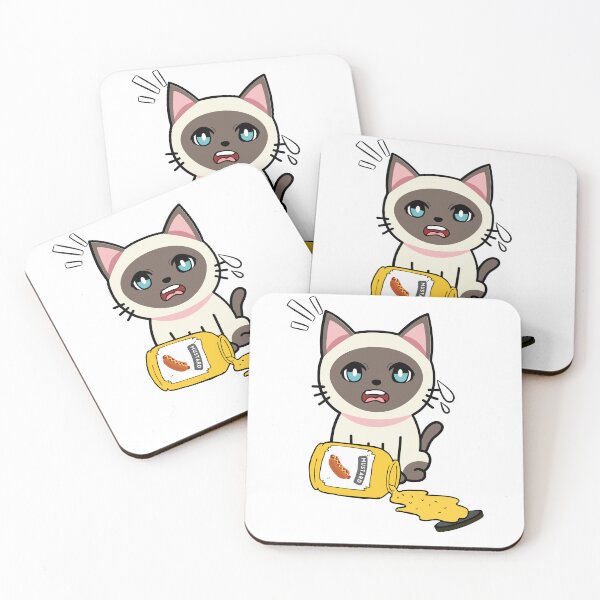 Item preview, Cute siamese cat Spilled mustard  designed and sold by Pet Station.