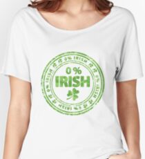 0% Irish St. Patrick's Day Women's Relaxed Fit T-Shirt