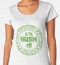 0% Irish St. Patrick's Day Women's Premium T-Shirt