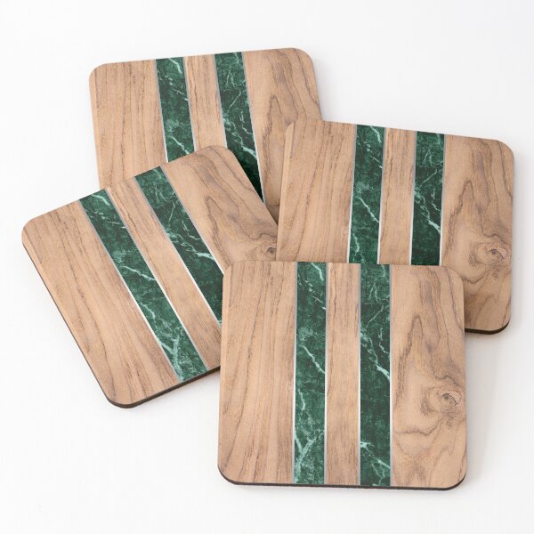 Item preview, Striped Wood Grain Design - Green Granite #901 designed and sold by Natural Collective.