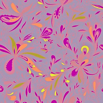 Artwork thumbnail, Colorful Leaves Pattern by AzlanStudio