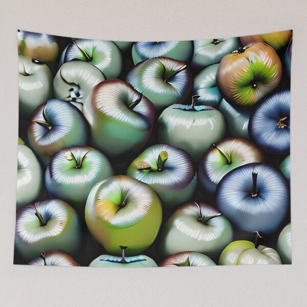 Item preview, Beautiful blue iridescent apples  designed and sold by Coexist In Tee's .