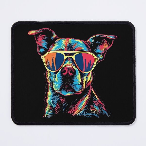 Item preview, Smarty-Paws: The Colorful Canine in Glasses designed and sold by Designs-By-Geli.