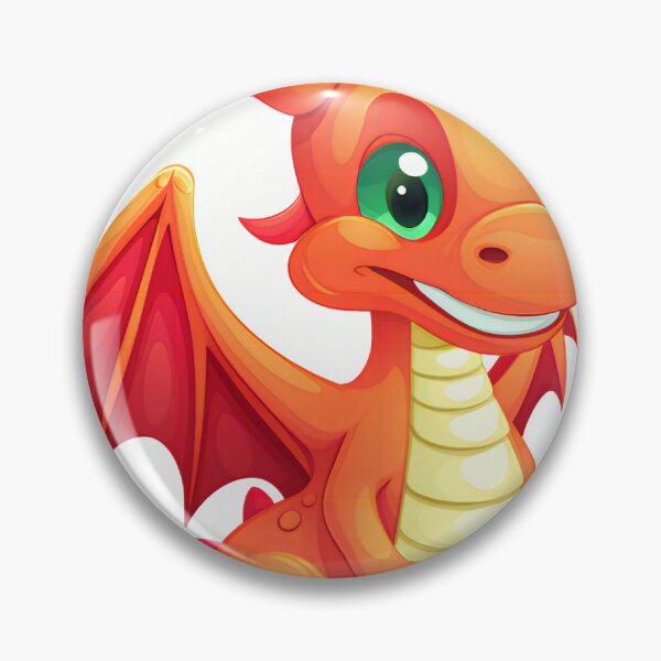 Item preview, Cute dibujos animados dragón naranja fantasía medieval designed and sold by Northquill ..