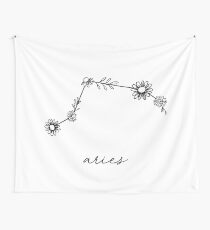 Widder Sternzeichen Wildflower Constellation Wandbehang