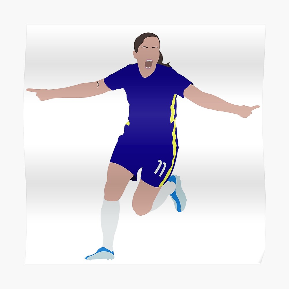 Sam Kerr Chelsea Shirt 22/23 Sticker for Sale by alxstevunz