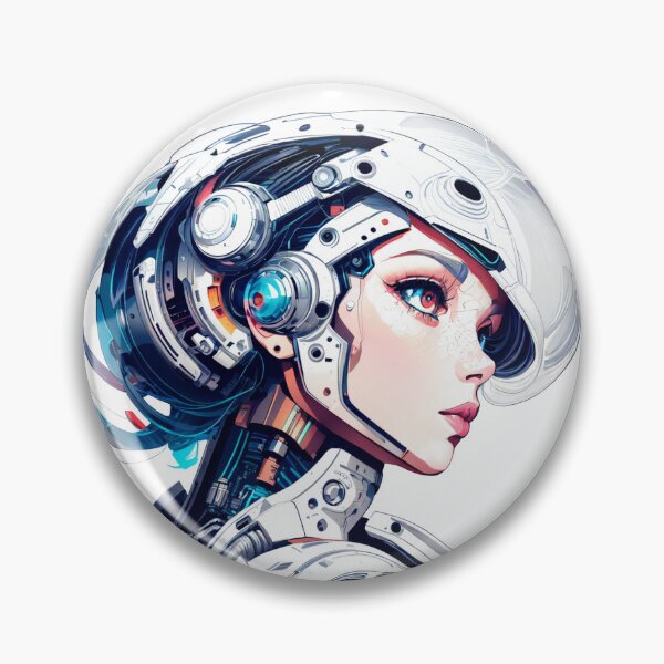 Item preview, Mecha Goddess Sticker designed and sold by Xathena.