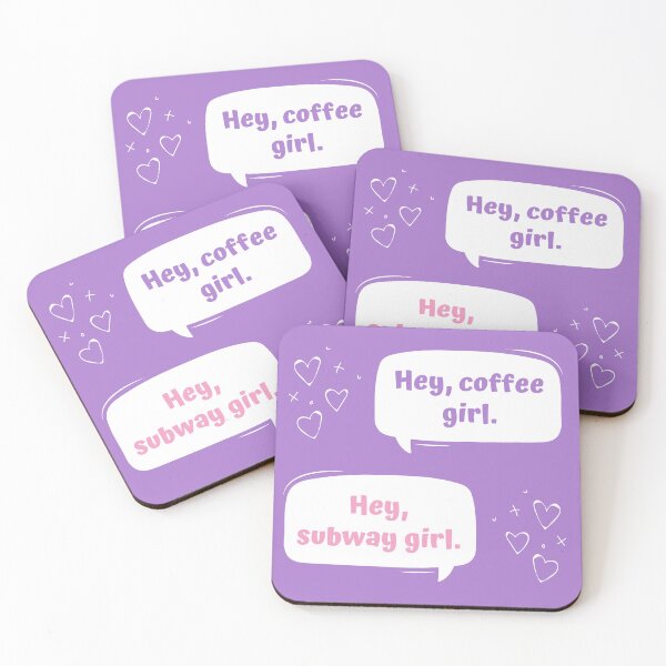Item preview, Hey coffee girl, hey subway girl One Last Stop designed and sold by brendainthesky.