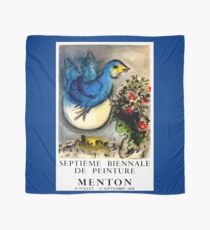 MARC CHAGALL : Vintage 1968 Art Exhibit Advertising Print Scarf