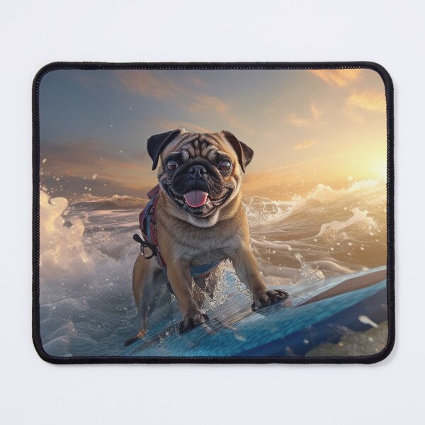 Item preview, Surfing Pug designed and sold by ebrawne.