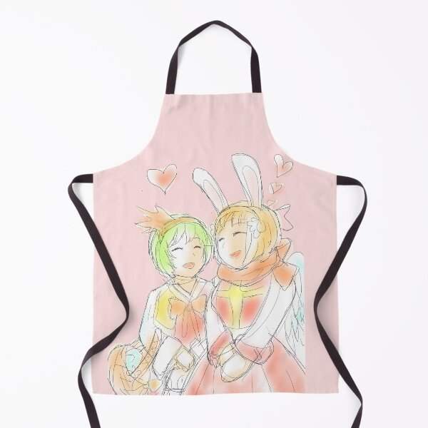 Item preview, A bunny girl and a short green hair girl laughing together on Valentine's Day designed and sold by VinLoveArtworks.